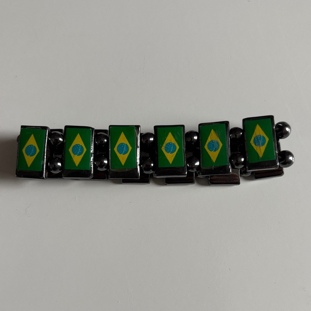 Stylish Black and Green Bracelet